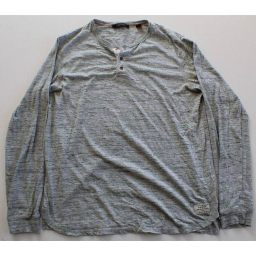 Scotch and Soda Men's Long Sleeve Henley Size L